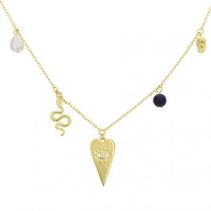 Colar com Pingente Diversos em Pérola e Zircônia