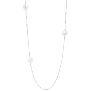Colar Longo com Pérola e Zircônia