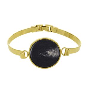 Pulseira de aro com acrílico sintético
