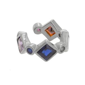 Brinco Ear-Cuff com Zircônias