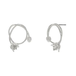 Brinco de Argola Frontal Estilizado