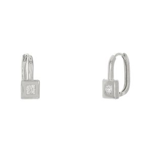 Mini Argola Com Detalhe Em Zircônia