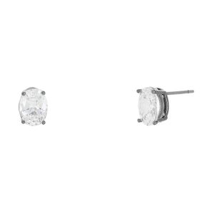 Brinco Oval em Zircônia