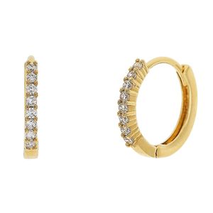 Mini Argola com Carreira em Zircônia