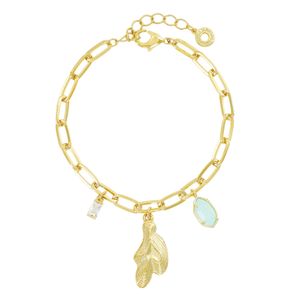 Pulseira de elos com zircônias