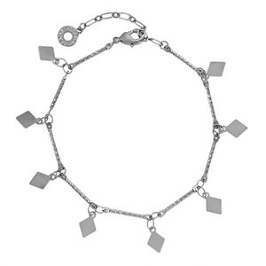 Pulseira com chapinhas lisas