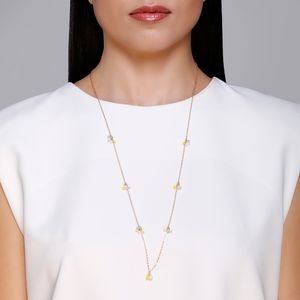 Colar com Cristais Multicoloridos