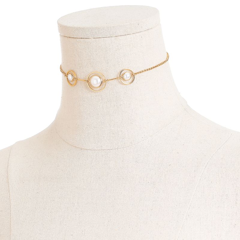 Colar-casual-liso-vazado-em-perola