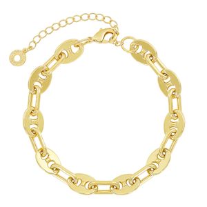Pulseira de elos trabalhada