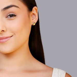 Brinco Coração Texturizado