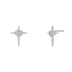 Brinco Coração Estilizado