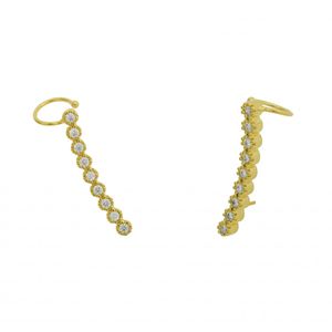 Ear cuff em zircônias