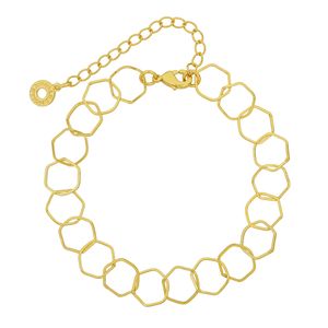 Pulseira com Elos Geométricos