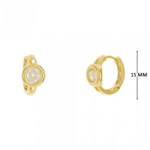 Mini Argola com Zircônia