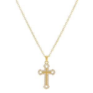 Colar com pingente de crucifixo