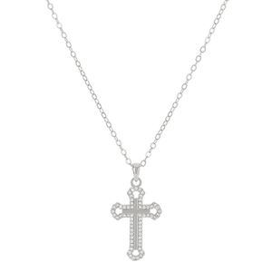 Colar com pingente de crucifixo