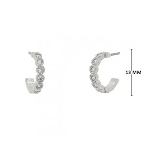 Mini argola com zircônias