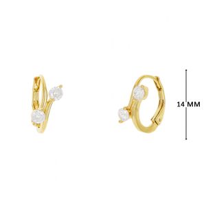 Mini Argola com Zircônias