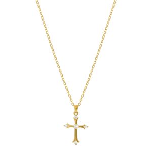 Colar com pingente de crucifixo