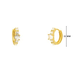 Mini Argola com Zircônias