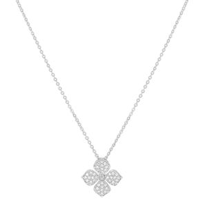 Colar com pingente de flor
