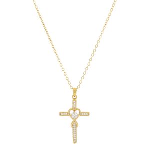 Colar com pingente de crucifixo