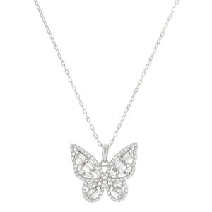 Colar com pingente de borboleta
