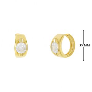 Mini Argola com Zircônia