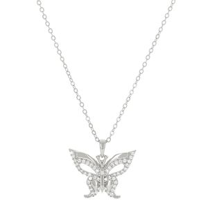Colar com pingente borboleta