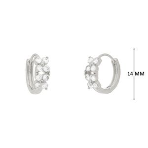 Mini argola com zircônias