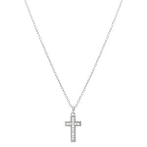 Colar com pingente de crucifixo