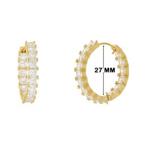 Argola com zircônias