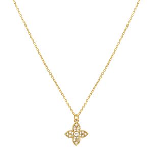 Colar com Pingente de Flor