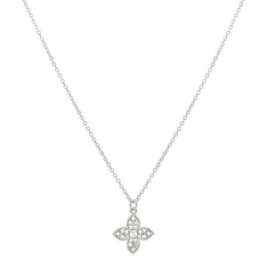 Colar com pingente de flor