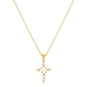 Colar com pingente de crucifixo
