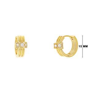 Mini Argola com Zircônias