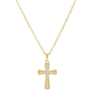 Colar com pingente de crucifixo