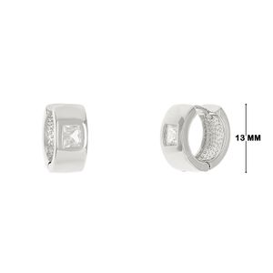 Mini argola com zircônia