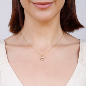 Colar com Pingente de Corações