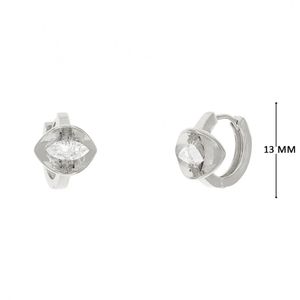 Mini argola com zircônia