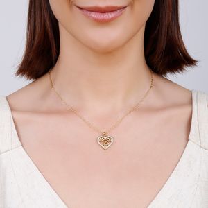 Colar com Pingente de Coração