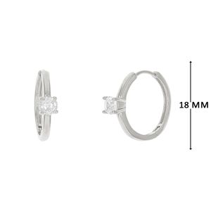 Mini argola com zircônia