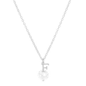 Colar com pingente letra F