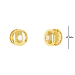 Mini argola com zircônia