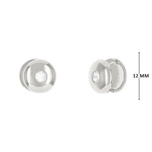 Mini argola com zircônia