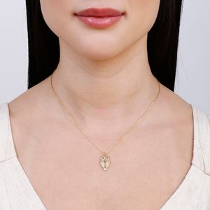 Colar com Pingente de "Coruja"