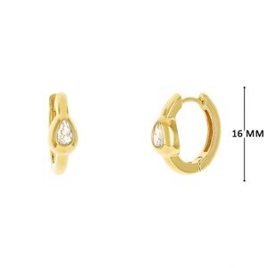 Mini Argola com Zircônia