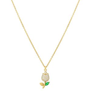 Colar com Pingente de Flor