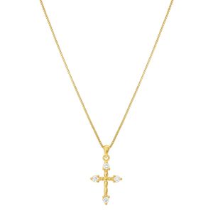 Colar com Pingente de Crucifixo