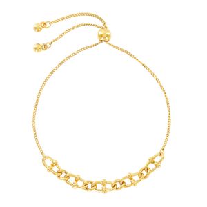 Pulseira elos estilizados